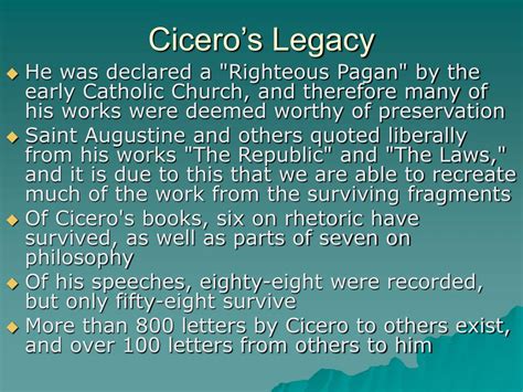 Cicero legacy