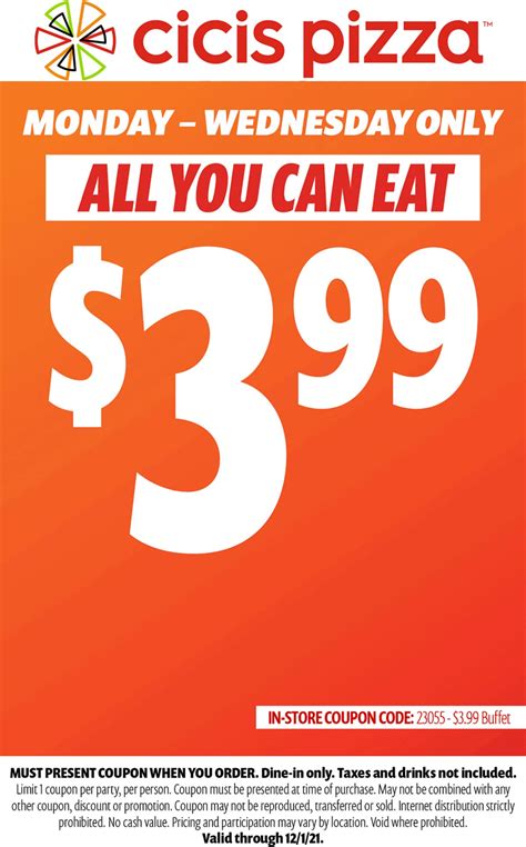 Cicis Pizza Printable Coupons