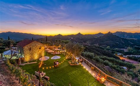Cielo farms. Experience the perfect getaway at Cielo Farms, where the lush landscape and breathtaking panoramic views provide an exquisite backdrop for your next outing. This Tuscan-inspired estate boasts over 35 acres of sprawling grape vines and olive groves, offering a serene and secluded haven for unparalleled … 