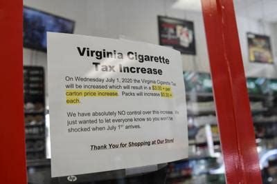 Cigarette tax increase: Va. set to double rate on tobacco products