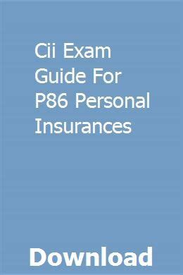 Cii exam guide for p86 personal insurances. - Yanmar 4jhe 4jh te 4jh hte 4jh dte marine diesel engine service repair manual.