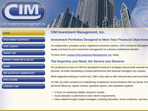 Cim investment. Things To Know About Cim investment. 