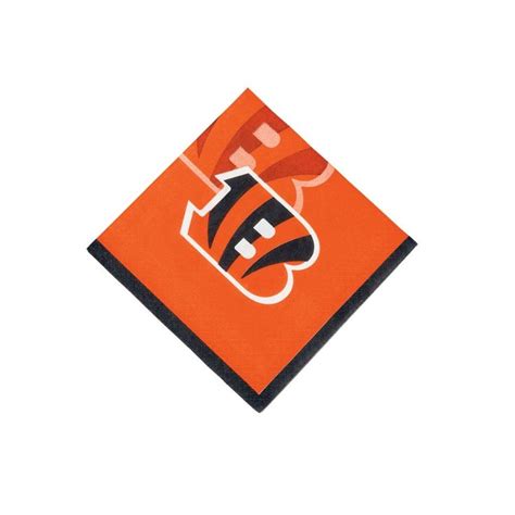 Cincinnati Bengals 16-Pack Beverage Napkins