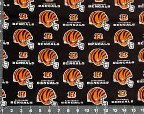 Cincinnati Bengals Fleece Fabric - Etsy