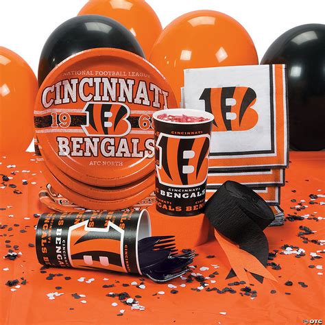 Cincinnati Bengals Party Packs, Bengals Plates, Napkins Fanatics