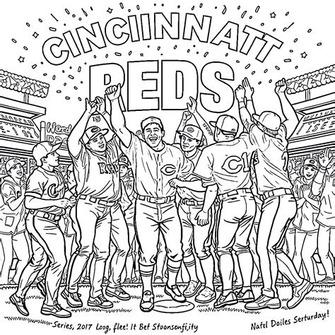 Cincinnati Reds Coloring Sheets