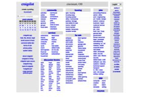 Cincinnati craigslist jobs. craigslist provides local classifieds and forums for jobs, housing, for sale, services, local community, and events 
