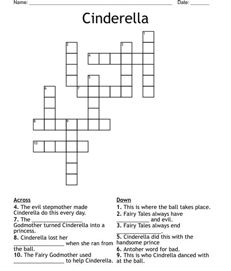 Here is the answer for the crossword clue Cinderella's attire featured on November 8, 2019. We have found 40 possible answers for this clue in our database. Among them, one solution stands out with a 94% match which has a length of 4 letters. We think the likely answer to this clue is GOWN.. 