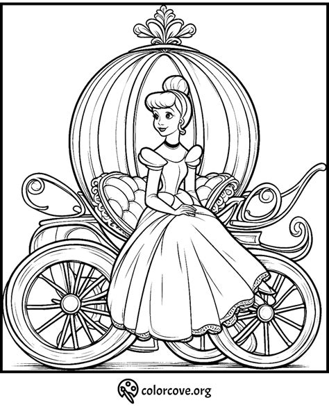 Cinderella Coloring Pages Free To Prin