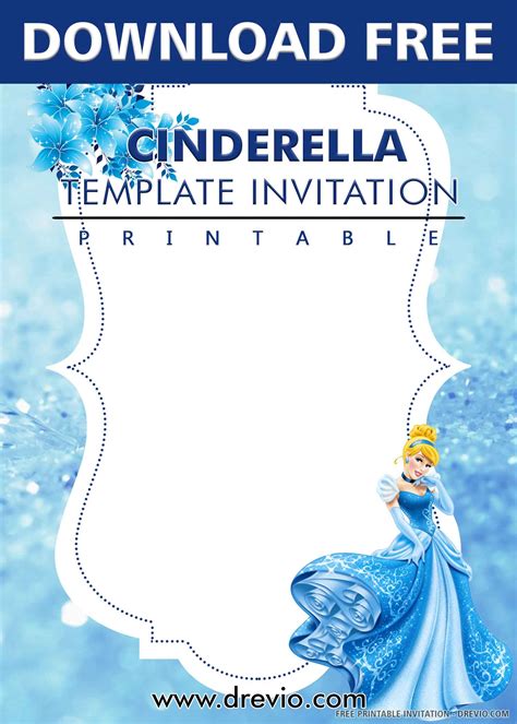 Cinderella Invitation Template Free