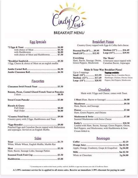 CindyLous in Nevis - Restaurant menu and reviews