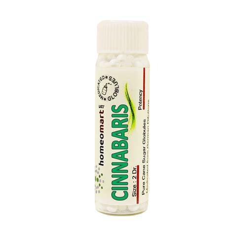 Cinnabaris Dilution 6C, 30C, 200C, 1M, 10M. - Homeomart