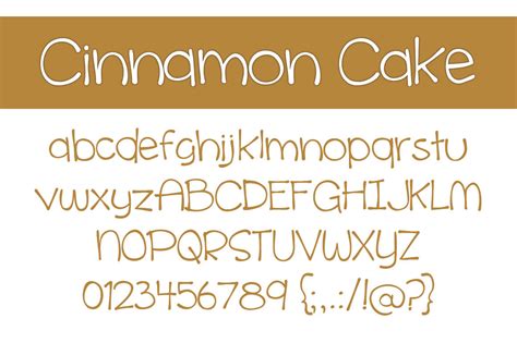 Cinnamon Cake Font - 1001 Free Fonts