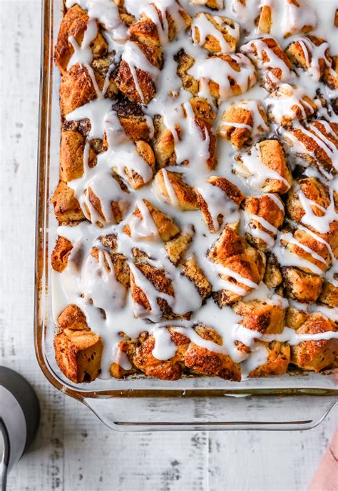 Cinnamon Roll Casserole + Video (Make Ahead!)