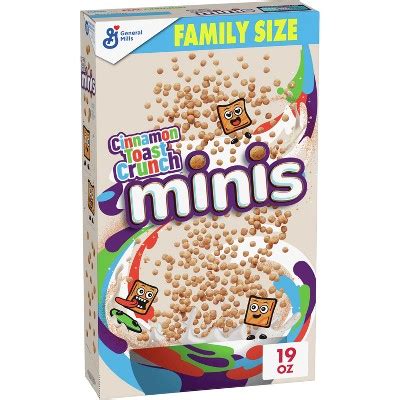 Cinnamon Toast Crunch Minis Family Size Cereal - 19oz