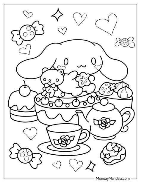 Cinnamoroll Coloring Sheets