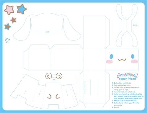 Cinnamoroll Printable Sanrio Paper Crafts