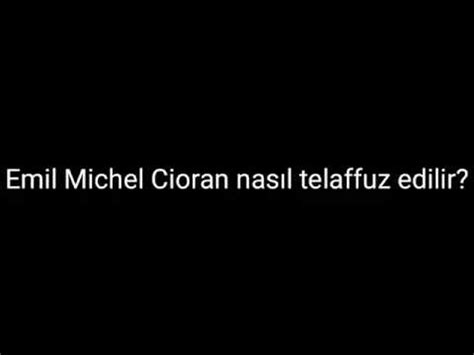 Cioran pronunciation