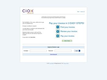 A secure portal to pay your Ciox Health invoices. Go to PayC