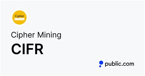 Cipher Mining Stock Forecast, CIFR stock price prediction. Price target in 14 days: 4.853 USD. The best long-term & short-term Cipher Mining share price ....