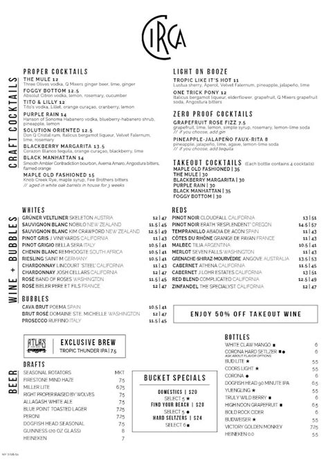 Circa menu navy yard. Book now at CIRCA at Navy Yard in Washington, DC. Explore menu, see photos and read 1039 reviews: "The food was amazing. However, they had special drinks for the P!nk concert and ran out of them by 6:15. 