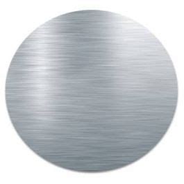 Circle, Stainless Steel, 1/32”, brushed #3 Finish, Size: radius= 10.0