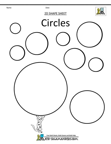 Circle Coloring Shee