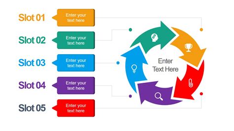 Circle Cycle Arrow Powerpoint Diagram Template