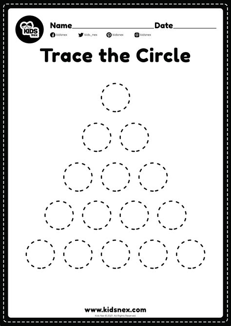 Circle Shape Pattern Worksheet Pattern worksheet, Circle shape