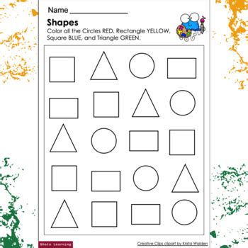 Circle Square Triangle Rectangle Shape Worksheet Shapes worksheet