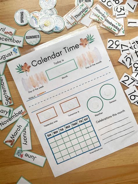 Circle Time Calendar Preschool Calendar Circle Time Etsy in 2021