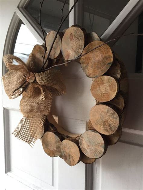 Circle Wood Wreath - Etsy