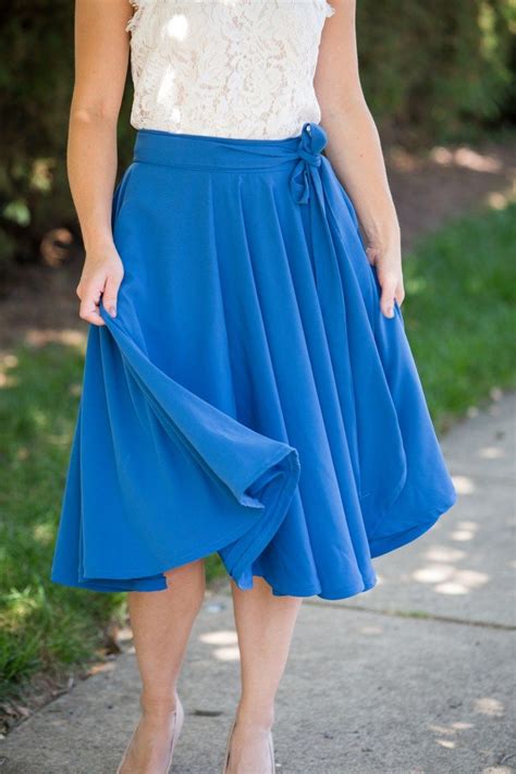 Circle Wrap Skirt + Free Pattern Bobbin and Button Skirt pattern