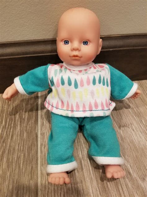 Circo Mini Baby Girl Doll 8" Inch Pink "Cute" Outfit Blue Eyes