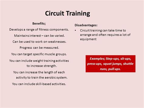 Circuit training advantages and disadvantages.  This method Circuit tr...
