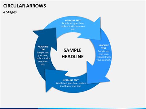 Circular Arrows PowerPoint Template SketchBubble