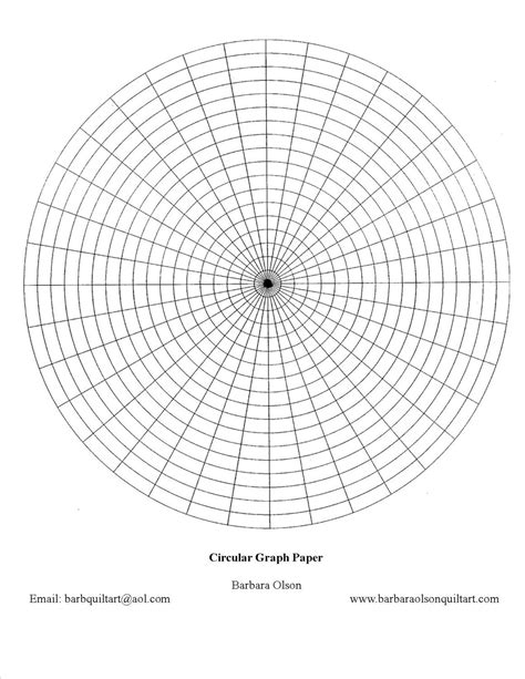 Circular Graph Paper