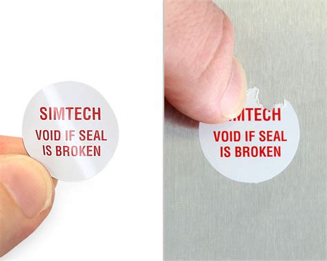 Circular Tamper Proof Labels