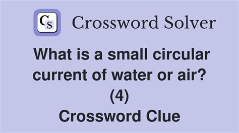 Circular current - crossword puzzle clue