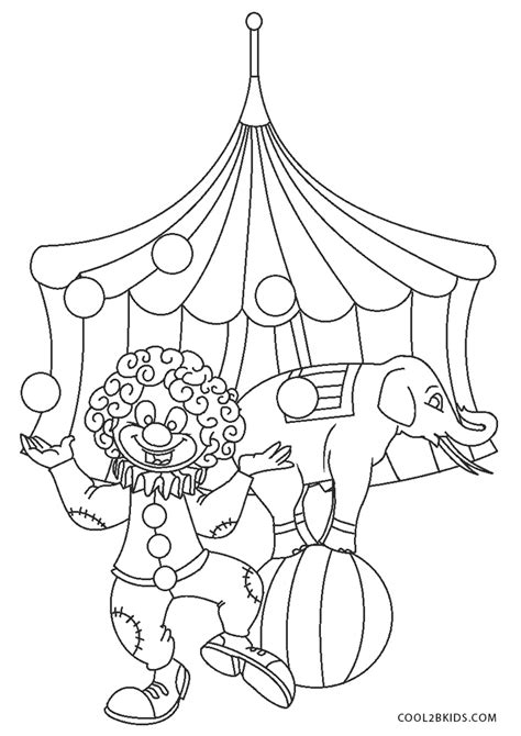 Circus Coloring Shee