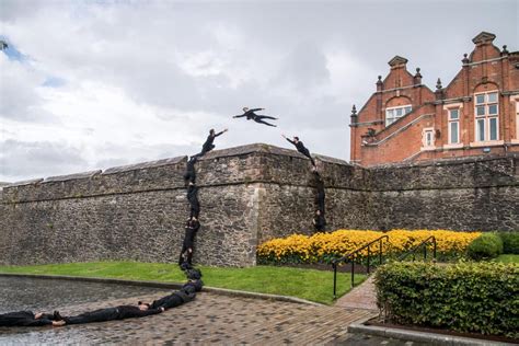 Circus acrobats surprise locals with performances at Derry’s Walled ...