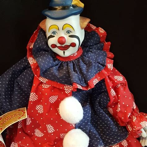 1990 Anco Merchandise Circus Parade Clown 16" Po
