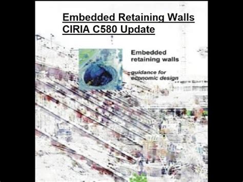 Ciria c580 guide on embedded retaining walls. - Le patrimoine des communes du val-d'oise.