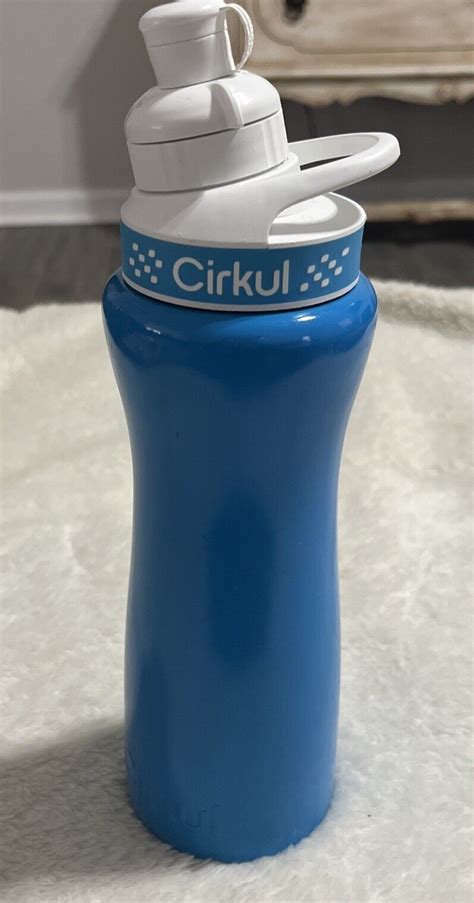 Cirkul Navy Blue Stainless Steel Water Bottle w/ Lid *PLEASE READ ...