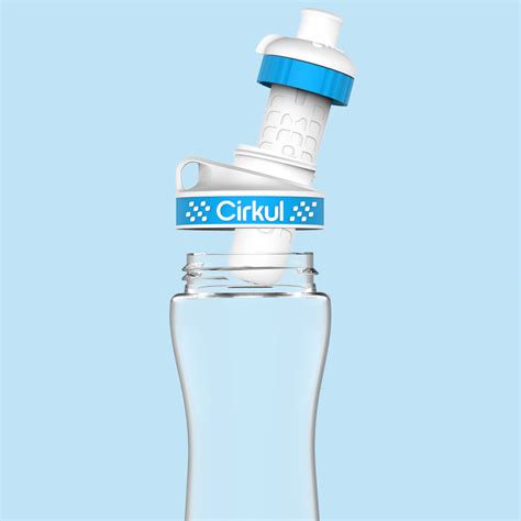 Cirkul water bottles come with unique attachable lids that 