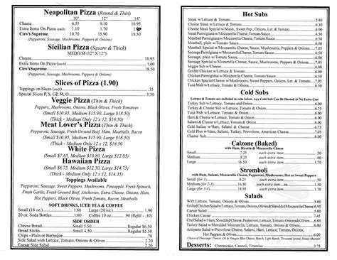 Ciro's pizza stuarts draft menu. Things To Know About Ciro's pizza stuarts draft menu. 