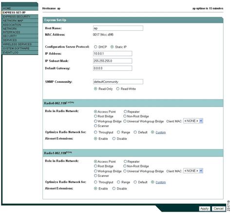 Cisco access point configuration step by step.  A Cisco wireless AP setup s...