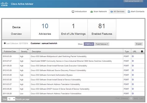 Cisco active advisor replacement.  The release documentation says cisco ...