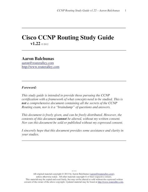 Cisco ccnp study guide.  1 day ago · Download this guide first to prioritize your study ti...