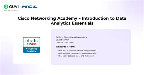 Cisco data analytics essentials certification.  Sep 9, 2025 · Designed by the Cisc...